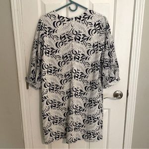 Rosie Pope Kelly Maternity Dress Blue/White Patter Sz Medium